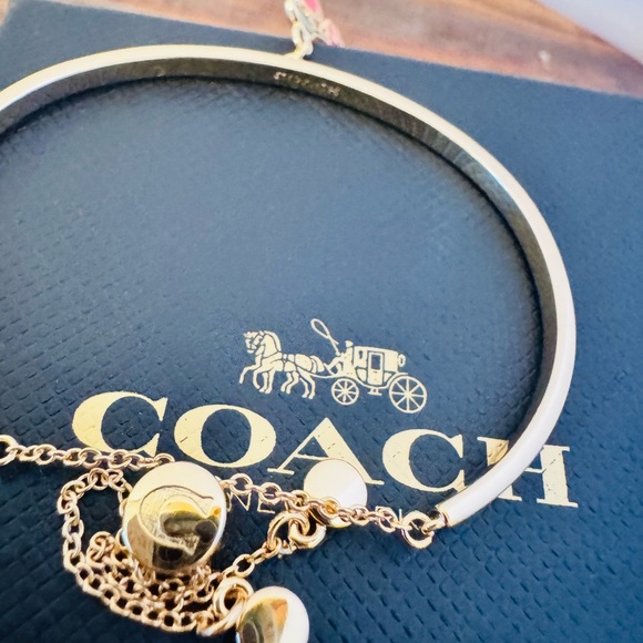 COACH slider cherry bangle bracelet New - Picture 10 of 14